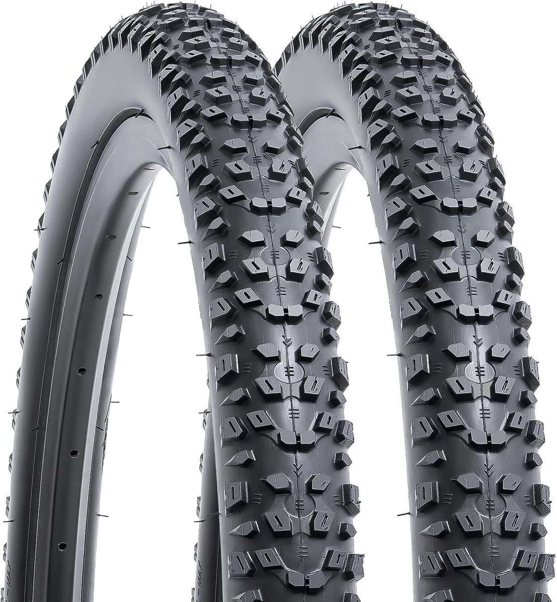YunSCM 2pcs foldable 26 inch tires 26x1.95 jacket 50-559 compatible 26x1.90 26x1.95 26x2.0 bicycle tires - ShopVlot