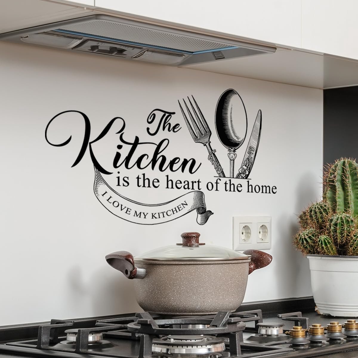 Muursticker keuken - inspirerende quotes - vinyl - eenvoudig aan te brengen en te verwijderen - ShopVlot