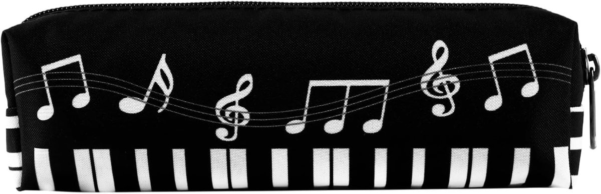 Pennenetui groot volume - muziekmotief - esthetisch ontwerp - ideaal voor school en kantoor - ShopVlot
