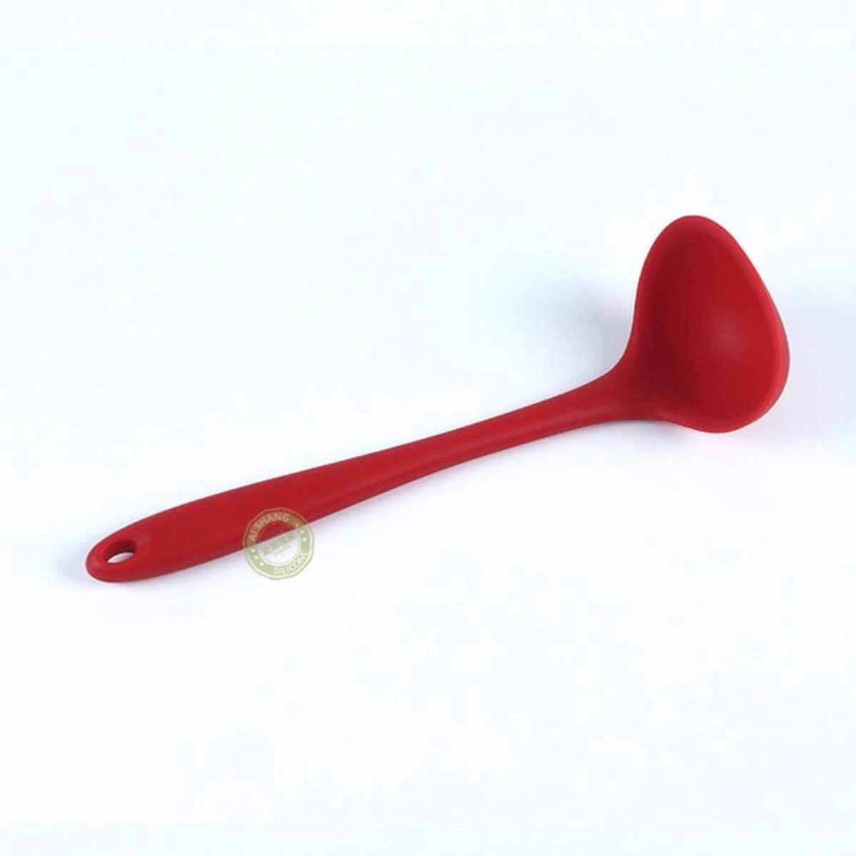 Soeplepel met lange handgreep - hittebestendig silicone - hygiënisch en stevig - perfect voor soeplepels - ShopVlot