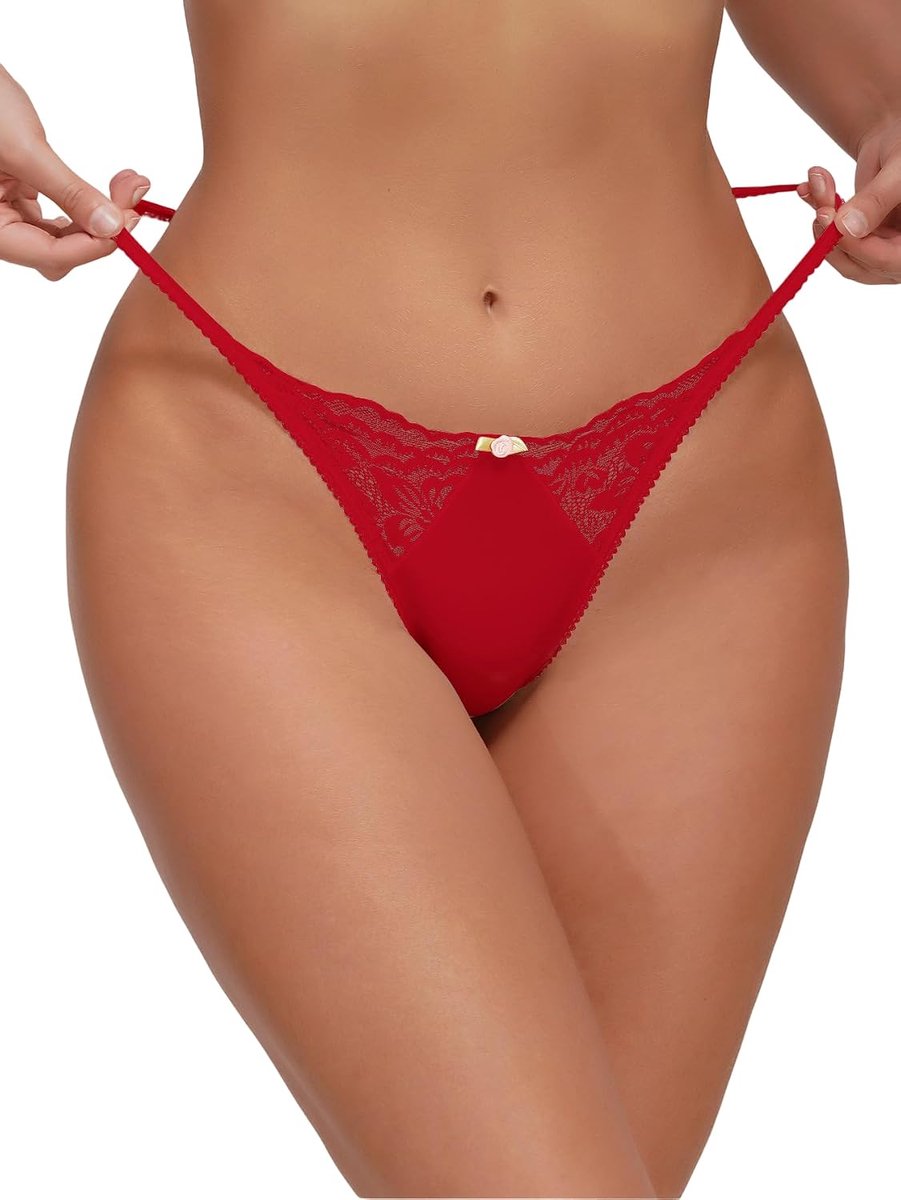 Dames zwarte lage taille kanten sexy string - open lingeriestring - kruis string - sensuele uitstraling - ShopVlot