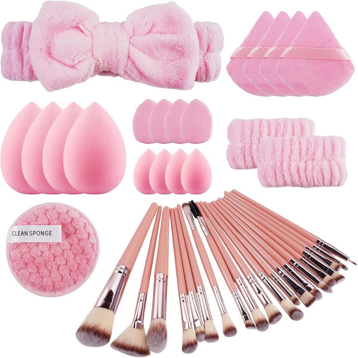 Makeupkwasten Set 51 Stuks - Multifunctionele Makeupkwasten - Voor Foundation, Poeder en Oogschaduw - ShopVlot