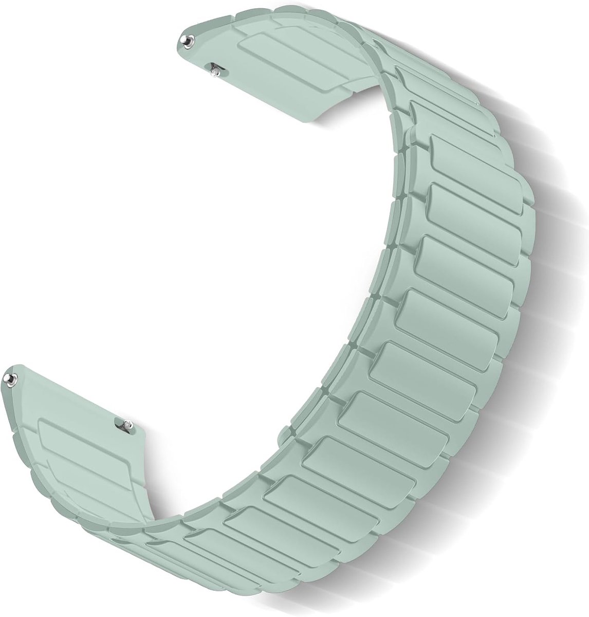 Siliconen horlogeband 22mm - vervangband - magnetisch verstelbaar - sportieve uitstraling - ShopVlot