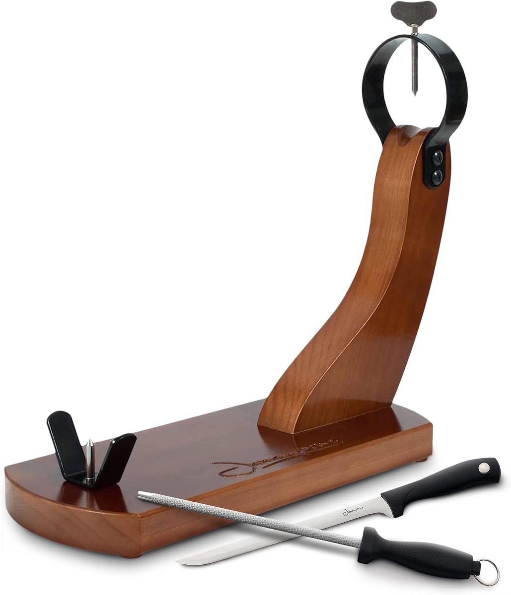 Hamhouder set - Professionele hammes en slijper - Ideaal voor Iberische en Serrano ham - ShopVlot