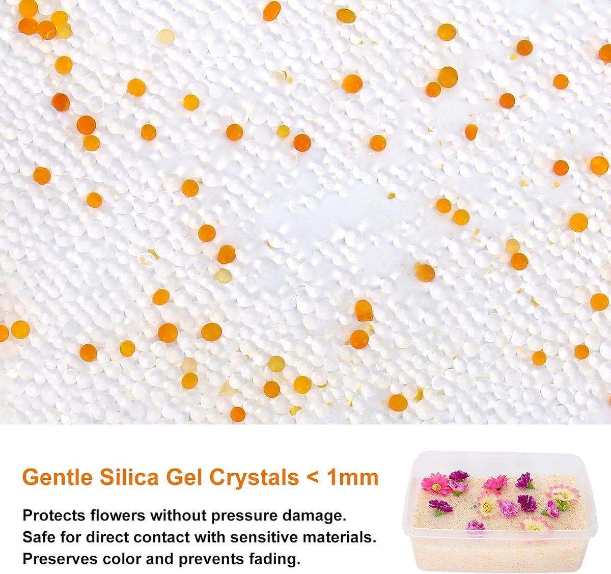 1 kg silica gel blossom, dry crystals, colour rendering, silica crystals for preserving the wedding bouquet, with - ShopVlot