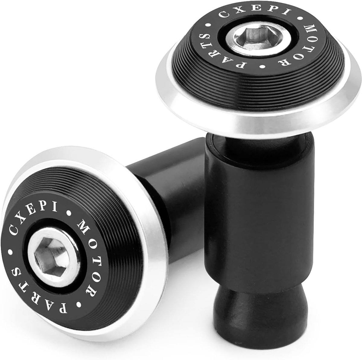 Ø 22 mm (7/8 inch) Handlebar Weights for Handlebar Set, Motorcycle Handlebar Grips, Aluminium Cap, Universal Handlebar - ShopVlot