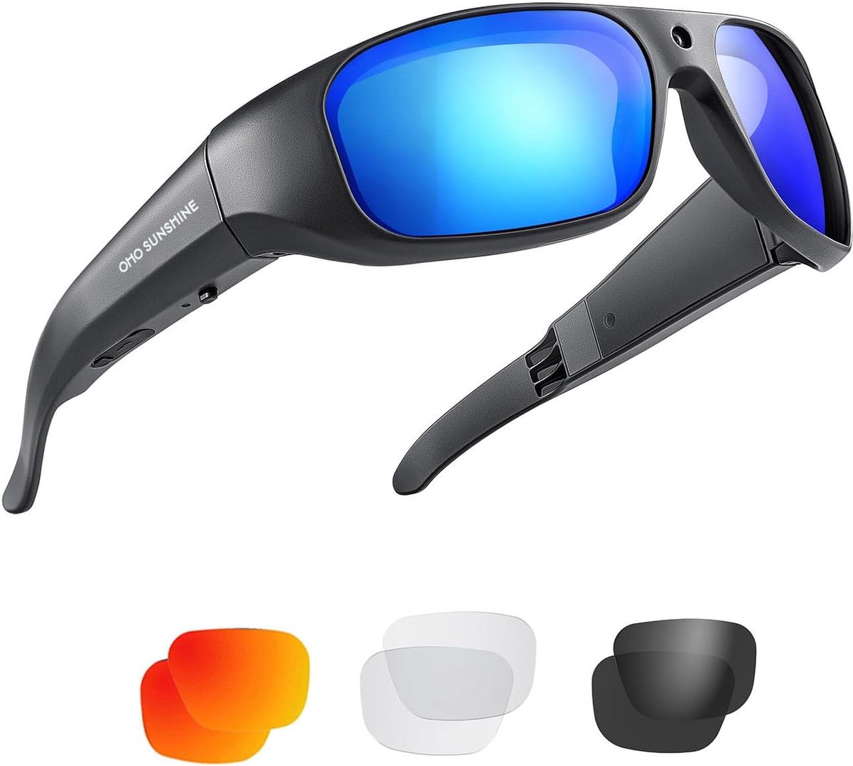 OhO 4K Outdoor Video Sunglasses, Ultra Full HD Sports Action Camera with Built-in 256GB Memory and Polarized UV400 - ShopVlot