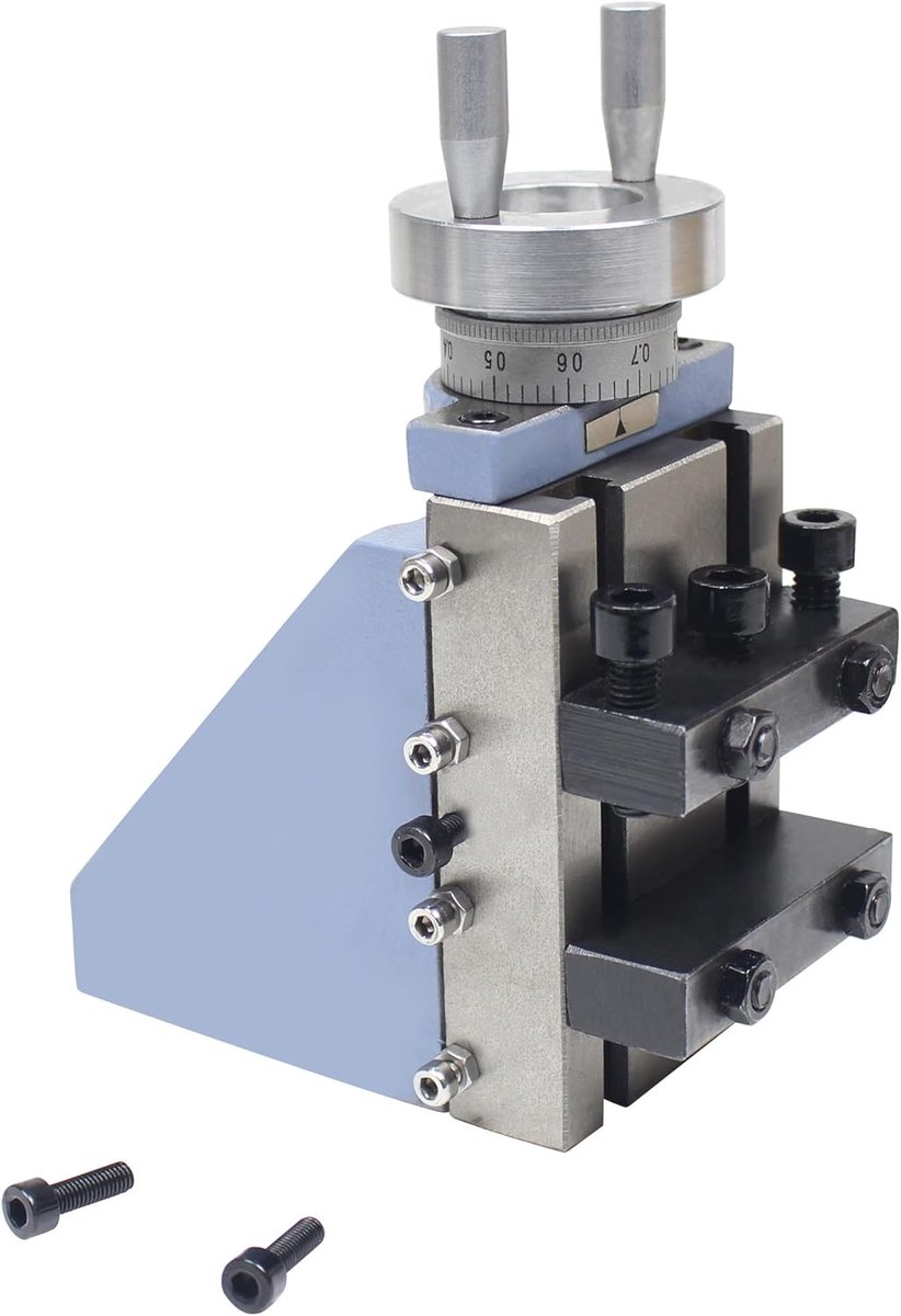 RATTMMOTOR Lathe Vertical Tool Holder, Cast Iron Post Vise Turning Tool Quick Change Tool Holder 2.95 inch for WM180V - ShopVlot