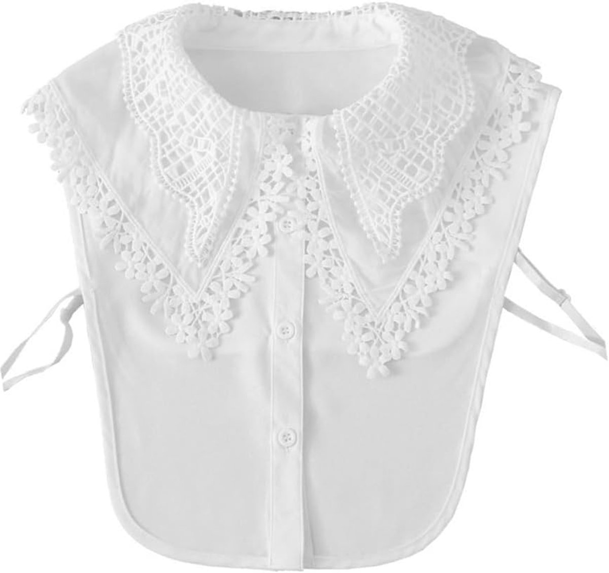 VILLCASE Women's detachable lace collar, collar, shirt, elegant and breathable, practical and comfortable, compatible - ShopVlot