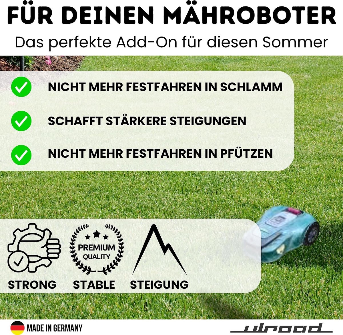 2 Spikes for Robotic Lawnmower for Lidl Parkside PMRA PMRDA 20-Li Traction Aid, Traction Wheels for Incline Lawnmower - ShopVlot