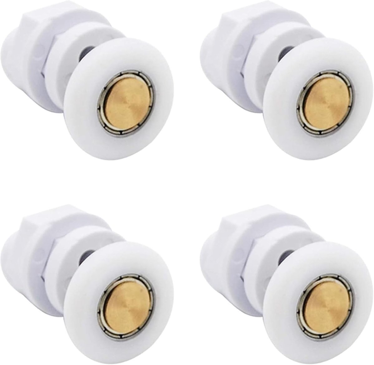 4 Pcs Door Rolls, Shower Rolls, Shower Door Spare Parts for Shower Doors for Bathroom, Sliding Glass Door - ShopVlot