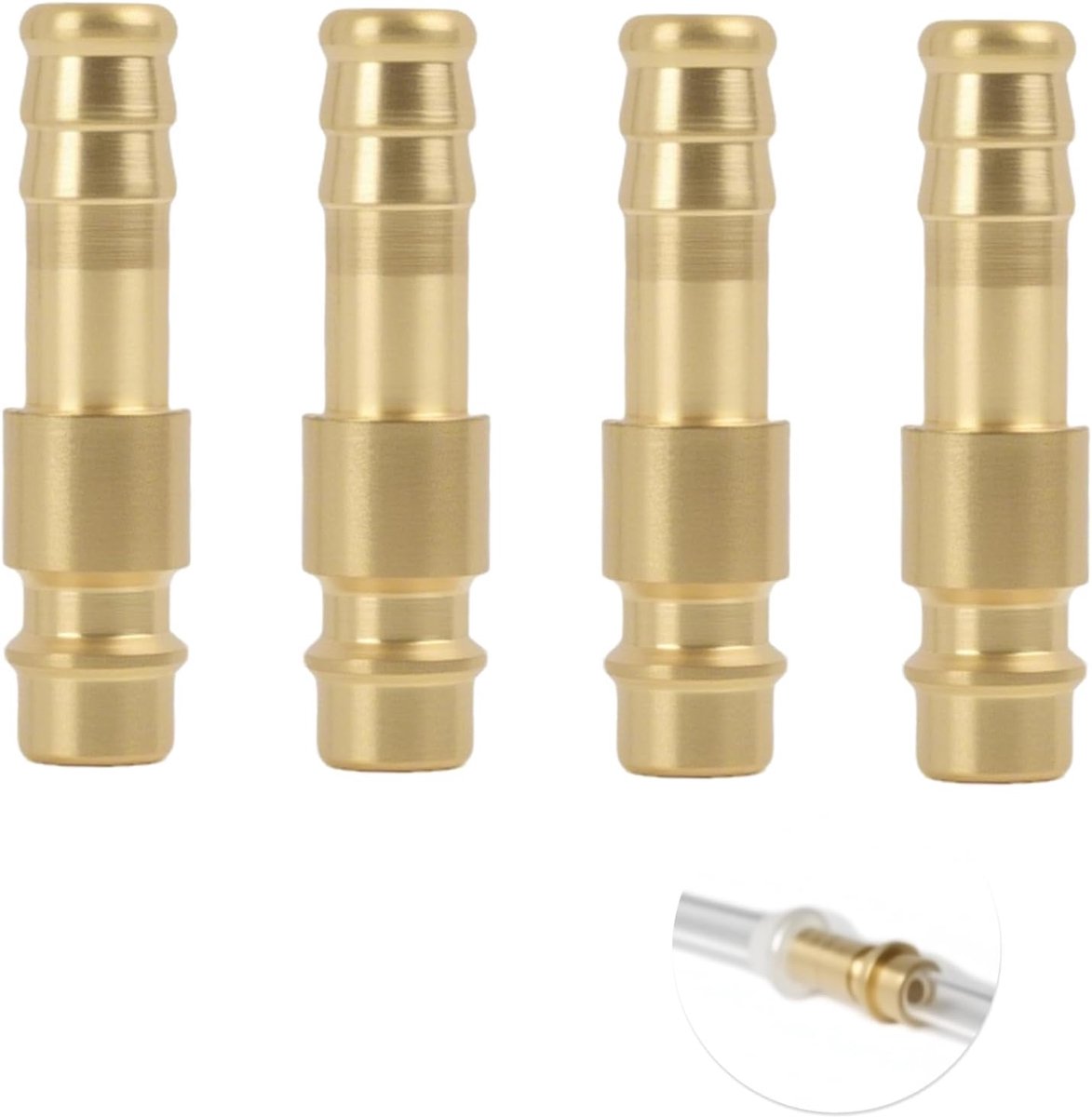 4pcs Compressed Air Coupling Tool 9mm Brass DN9 Coupling Plug, Compressed Air Connection for Compressor, Quick - ShopVlot