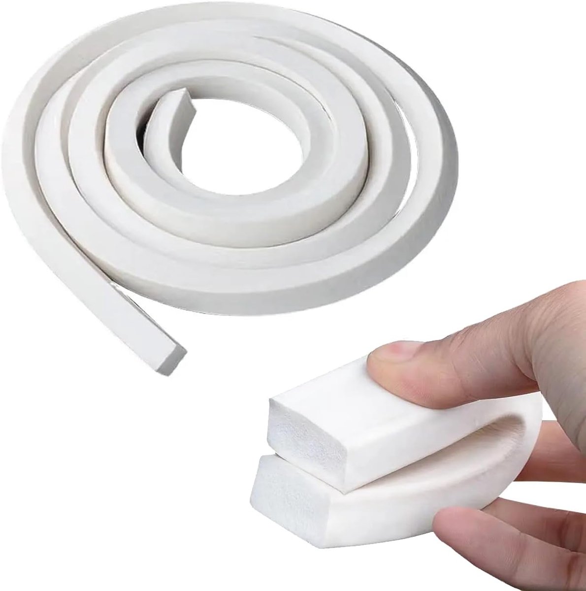 Silicone Foam Sealing Strip 5 m 20 x 25 mm Weatherproof, Soundproof, Dustproof, Insulation Gate for Doors and Windows - ShopVlot