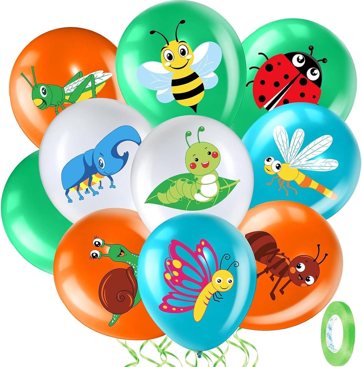 DazzJoy 20 stuks insectenballonnen, dierenballonnen - ShopVlot