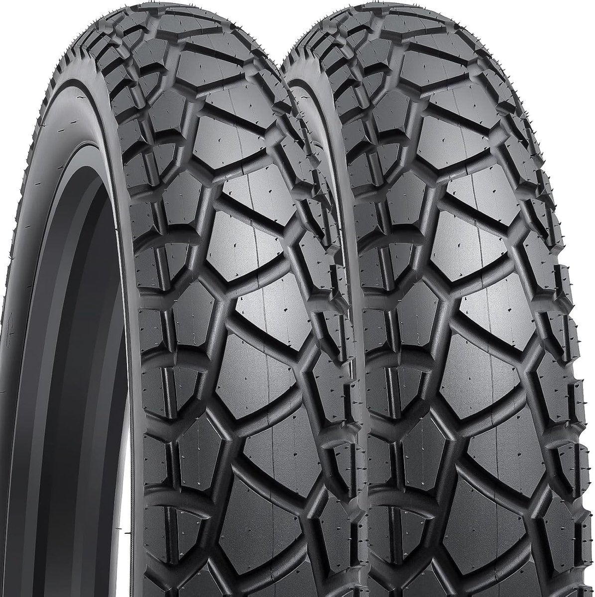 YUNSCM 2-PCS 26-inch E- FatBicycle Tires 26x4.0/98-559 Compatible with 26X4 26x4.0 All-Terrain Directional Tread - ShopVlot