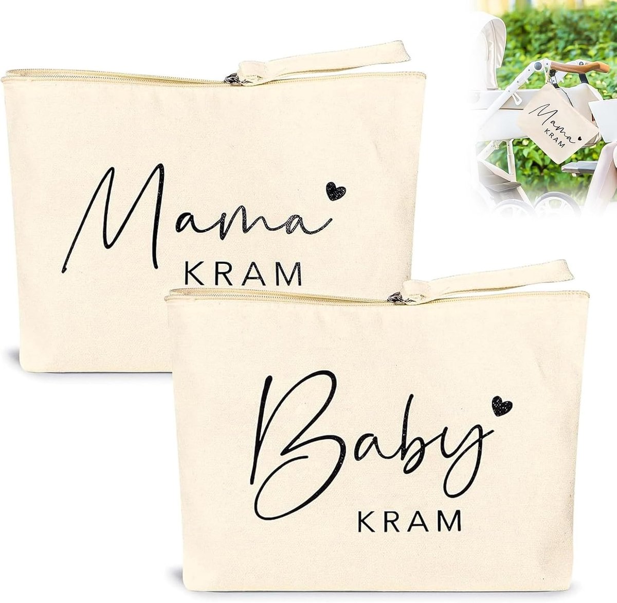 2 Pcs Mother Gifts for Birth, Jute Bag with Zip for Pregnant Women and Baby Showers, Mom Bag with Zip - ShopVlot