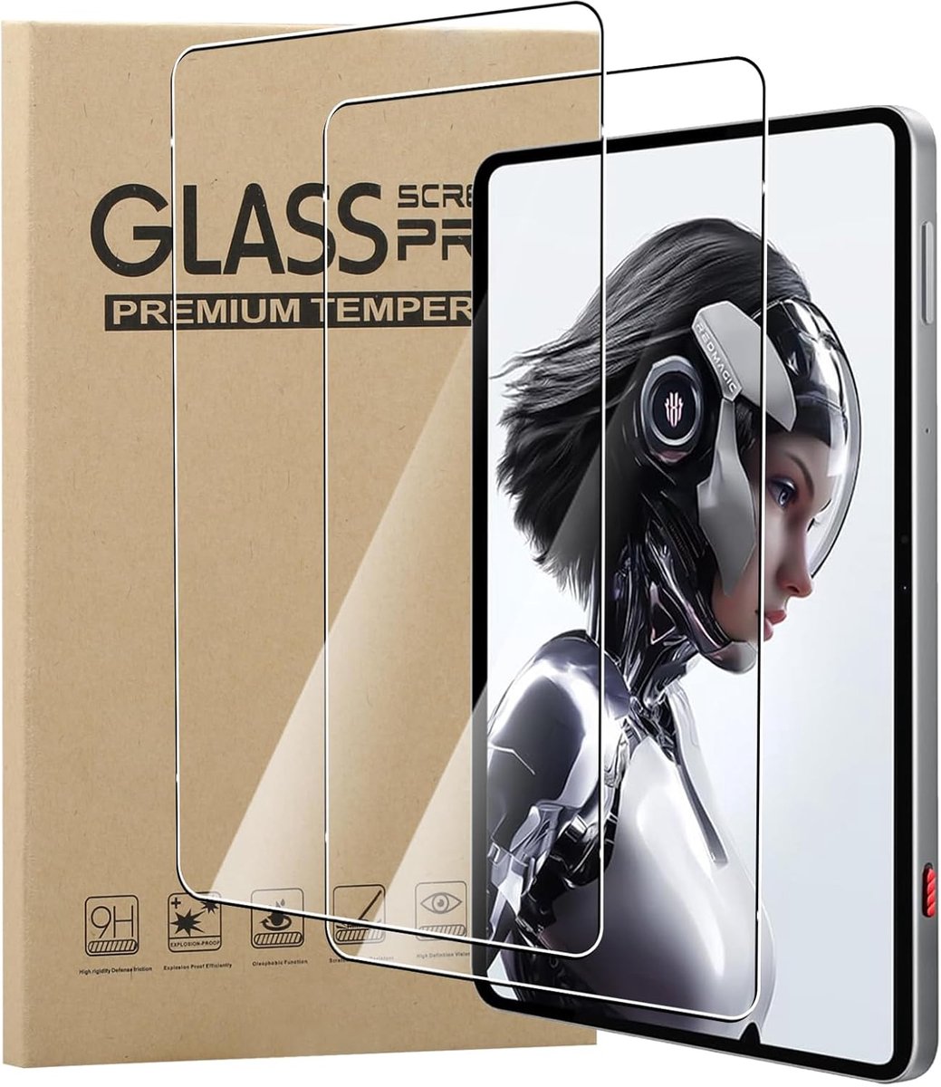 MEMELOKA Tempered Glass for Redmagic Astra 2 Gaming Tablet/Gaming Tablet 9.06 inch, 2 Pieces 9H Hardness [Scratch - ShopVlot