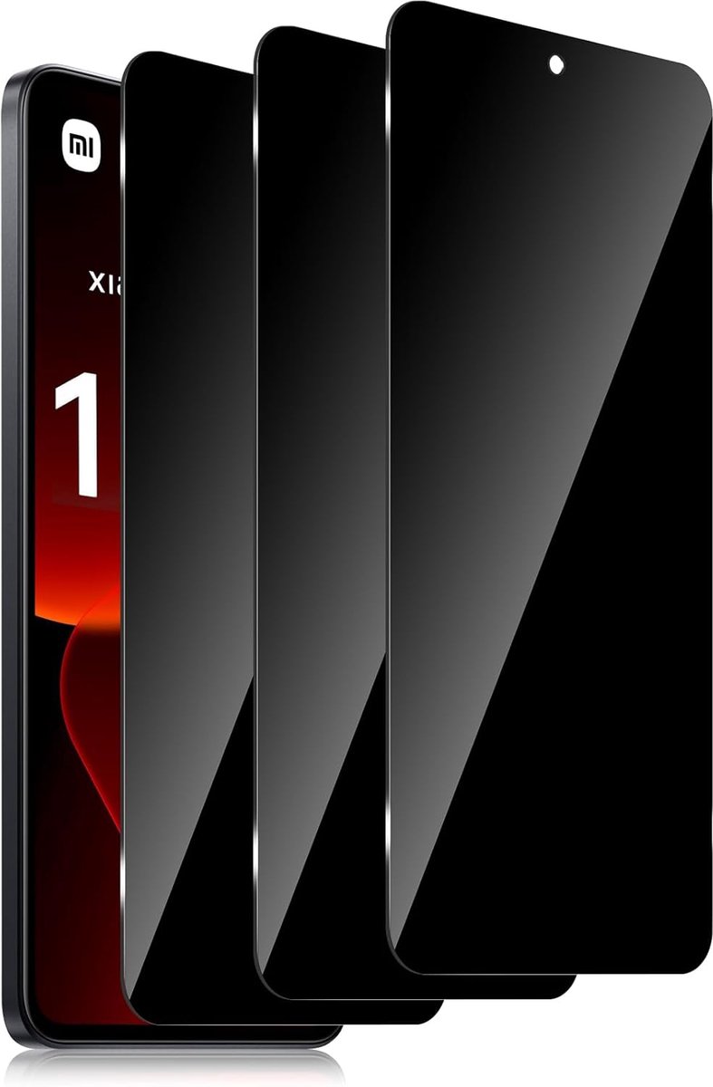 Privacy Displaybeschermfolie voor Xiaomi 13T/13T Pro, volledige afdekking, anti-spy gehard glas, hardheidsgraad 9H - ShopVlot