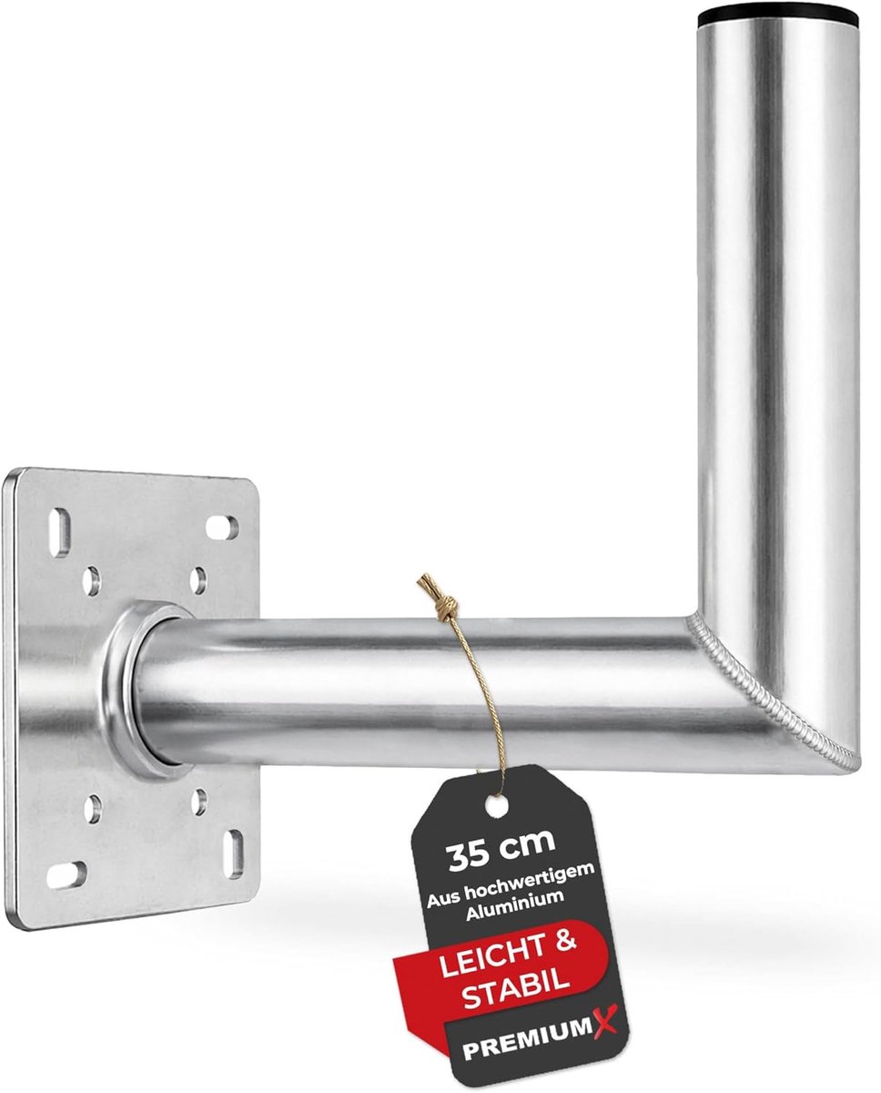 Premium X 35cm wall mount aluminum SAT ALU wall mount for satellite dish antenna 350mm - ShopVlot
