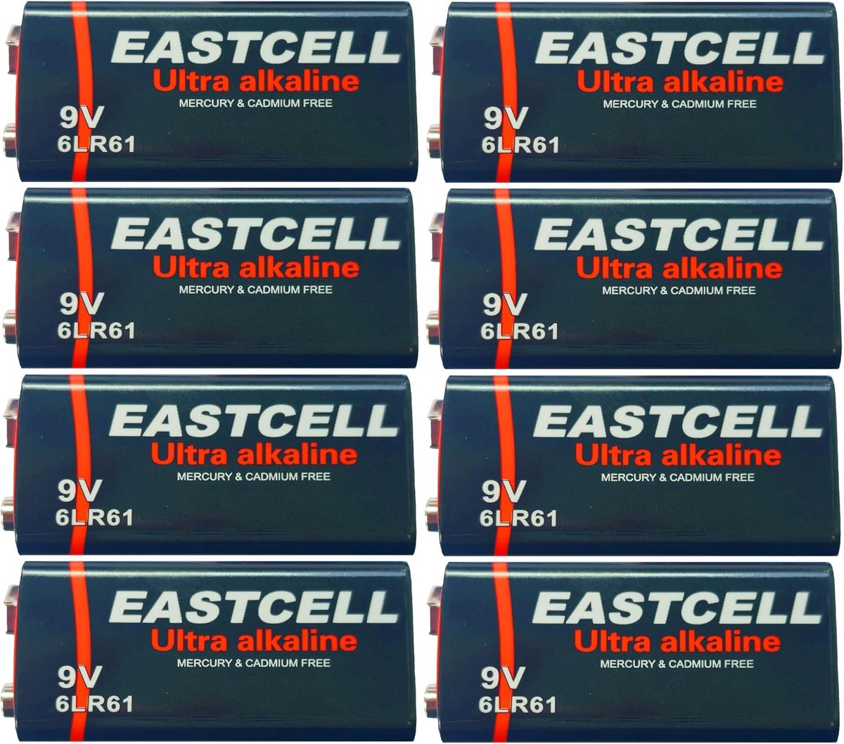 8pcs 6LR61 9V block alkaline battery MN1604 - ShopVlot