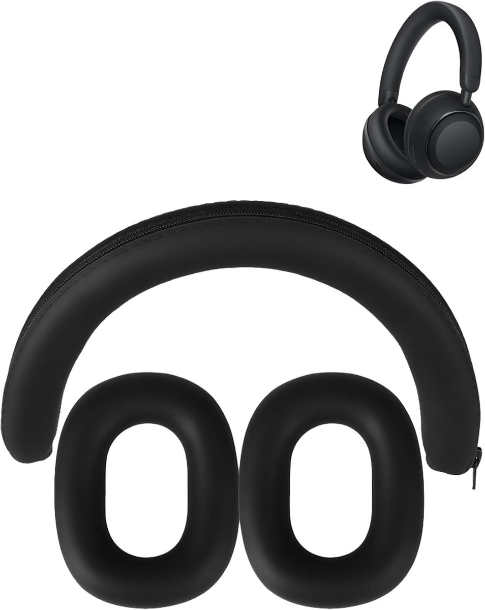 Siliconen beschermingsset voor Soundcore Space 2, 3-in-1 hoofdband- en oorkussenhoes, krasbestendig, zweetafstotende - ShopVlot