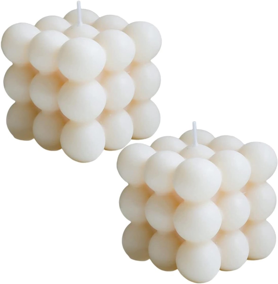 Scented Candle Aromatherapy Candle Cute Bubble Style for Bedroom and Bathroom Decoration - Freesia - ShopVlot