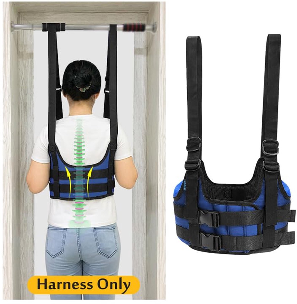 Back Stretcher Spinal Decompression Belt Traction Device Back Lumbar Stretcher Decompression Harness Appliances - ShopVlot