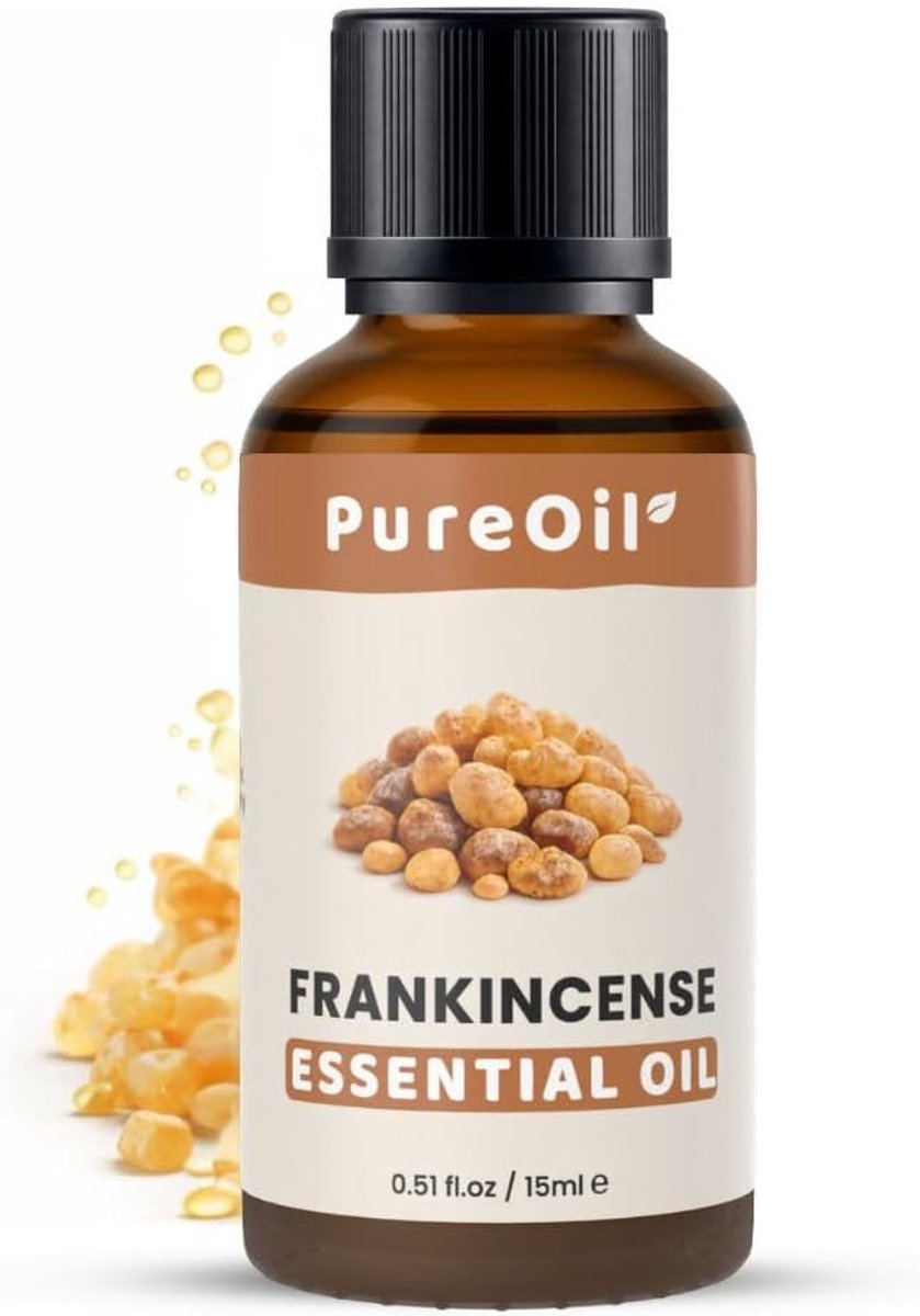Frankincense Essential Oil – 15 ml – 100% Pure, Natural & Vegan – For Skin - Face - Scalp - Diffuser – Incense Resin - ShopVlot