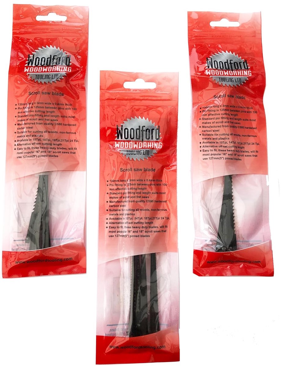 scroll saw blades 10, 18, 21 teeth pointed scroll saw blade for sawing wood plastic foam soft metals - 36 pieces - ShopVlot