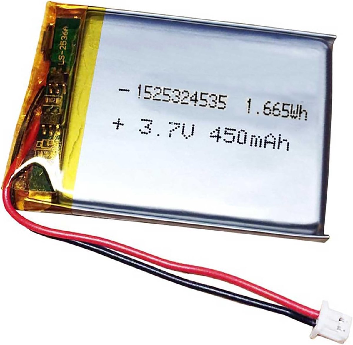 3.7V Replacement Battery 450mAh LP 403040 with Jst Ph1.25 Conttector Plug for Bluetooth Headphones, Wireless - ShopVlot