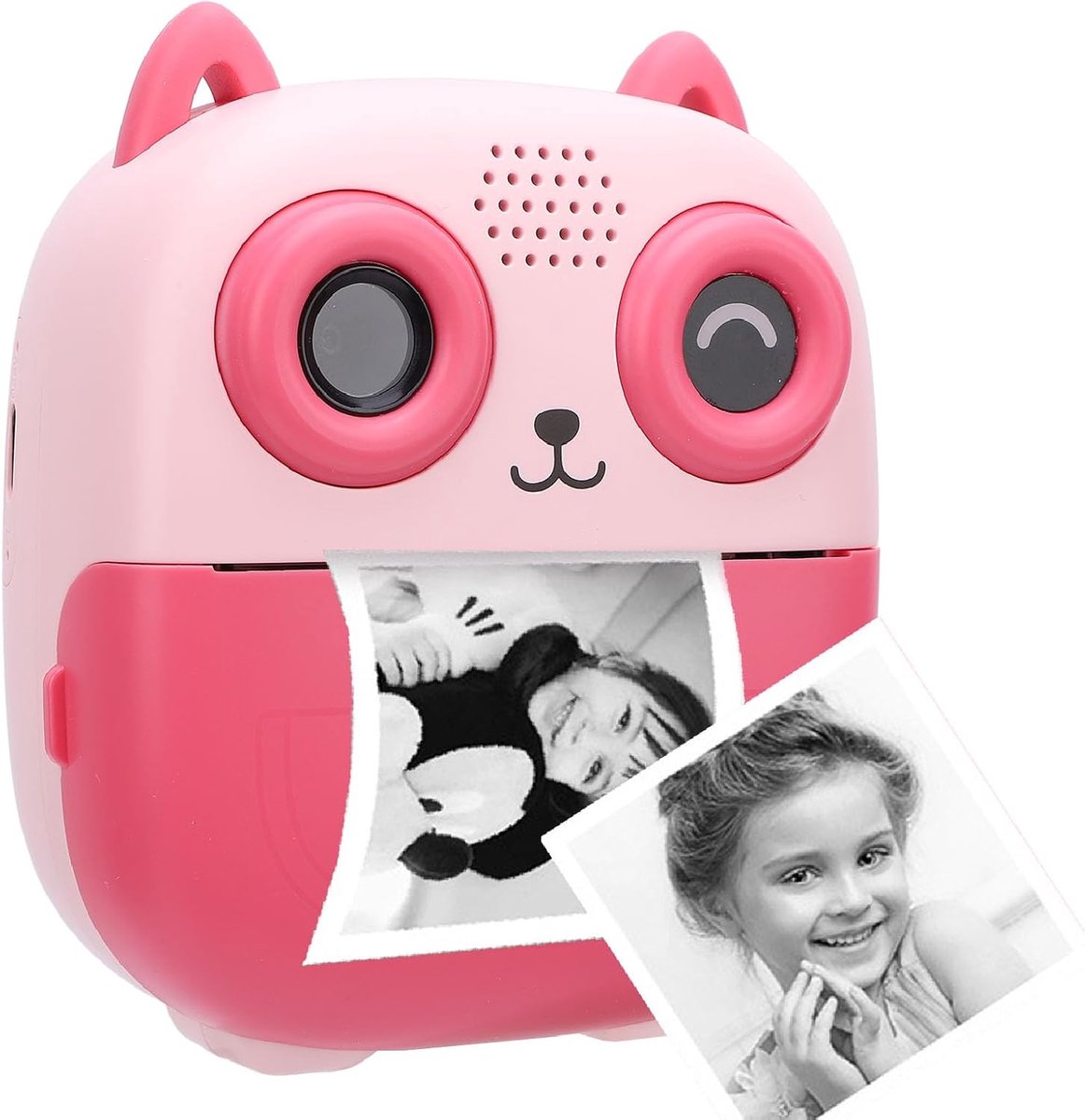 Instant Print Camera, 48mp 1080p Thermal Inktless Printing, Portable Digital Camera Gifts for Girls Boys (PINK) - ShopVlot