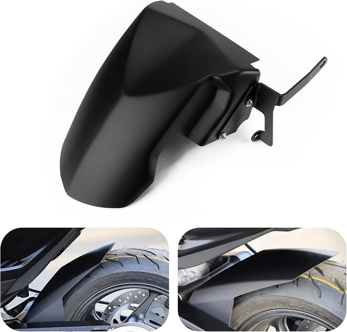 Motorfiets Achterspatbord - Matte Zwart - Bescherming voor TMAX 560 Tech Max - Duurzaam en Stijlvol - ShopVlot