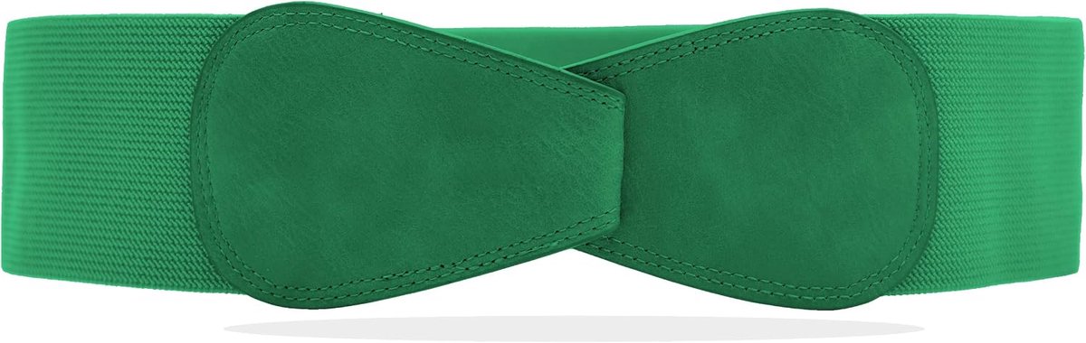 Obi riem elastisch 7 cm - dames lichtgroen - comfortabele tailleband - perfect voor elke outfit - ShopVlot