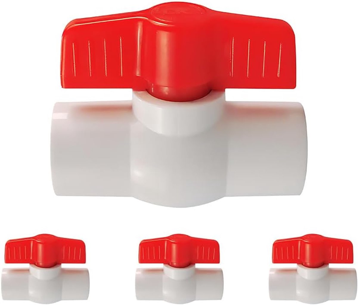 PVC kogelafsluiter 32mm - wit - duurzame installatie - voor tuininrichting - ShopVlot
