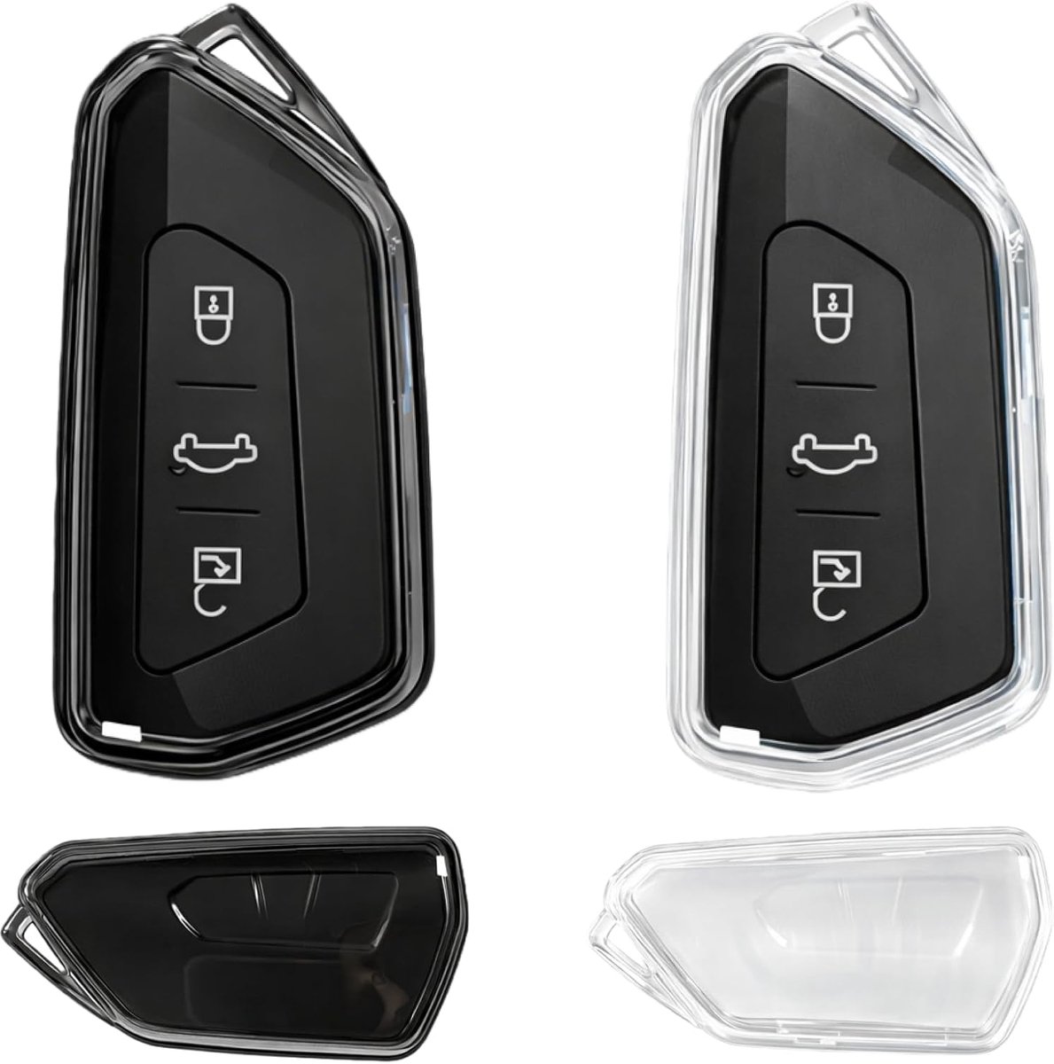 Autosleutel hoes 3 knoppen - TPU materiaal - Transparant ontwerp - Perfecte bescherming - ShopVlot