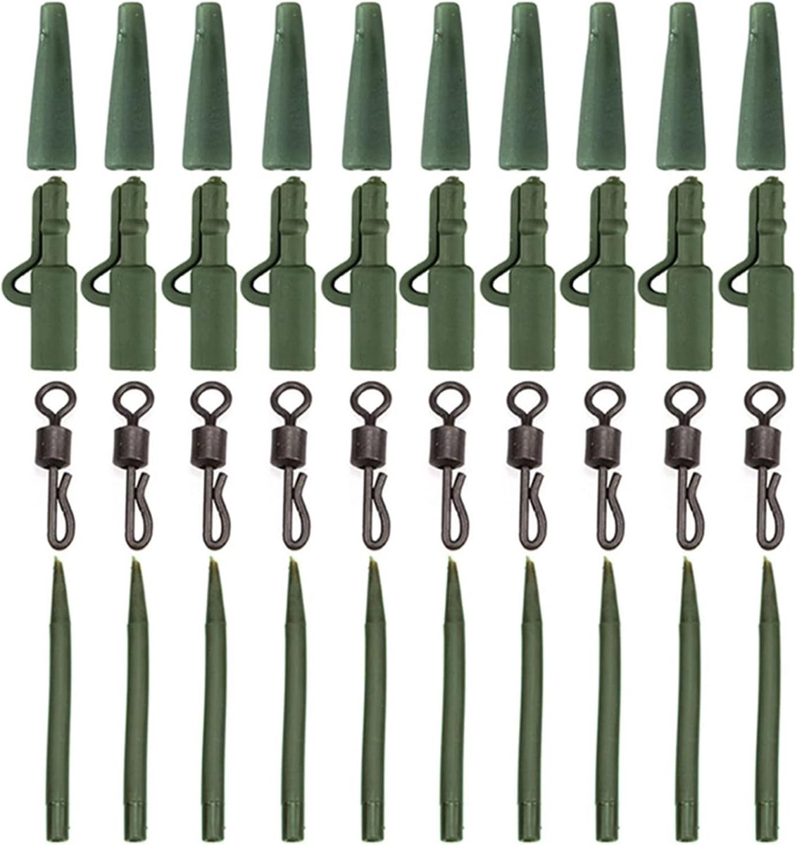 Carpfishing Set - 40 Stuks - Antiknoopmoffen - Flexibel en Duurzaam - ShopVlot