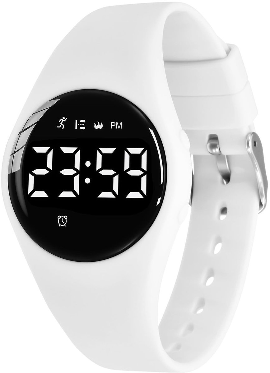 Solidchoice - Digitaal Horloge voor Kinderen met Stappenteller en Stopwatch