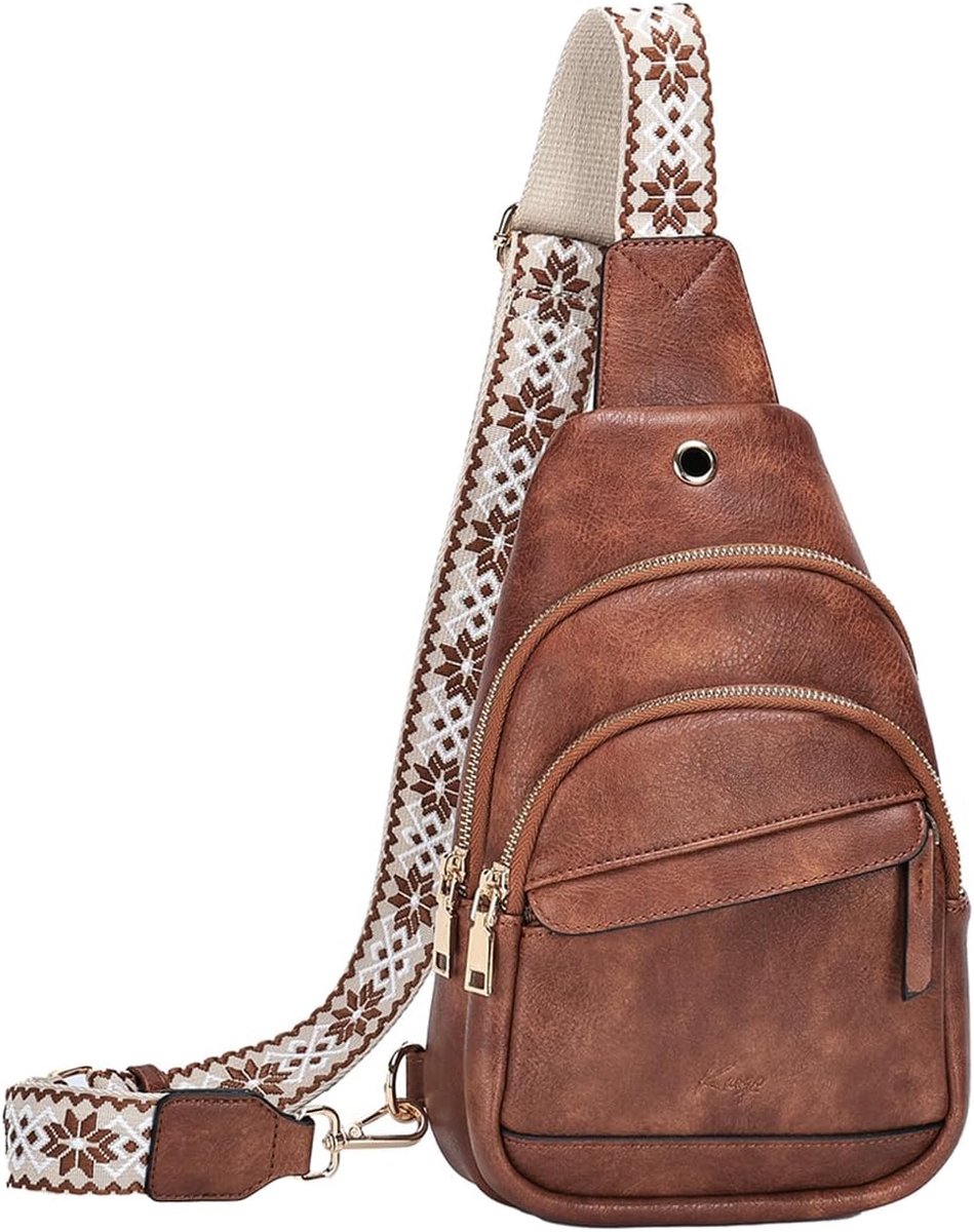 Schoudertas Dames Klein - Vegan Leer - Waterafstotend - Stijlvolle accenten - ShopVlot