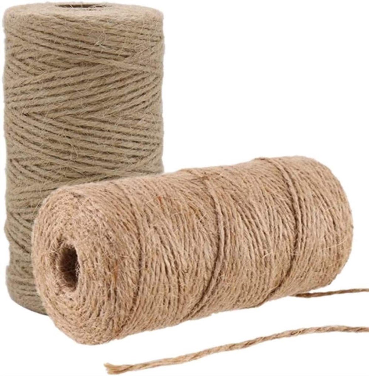 Solidchoice - Jute Touw Set van 200 Meter voor DIY en Tuinieren