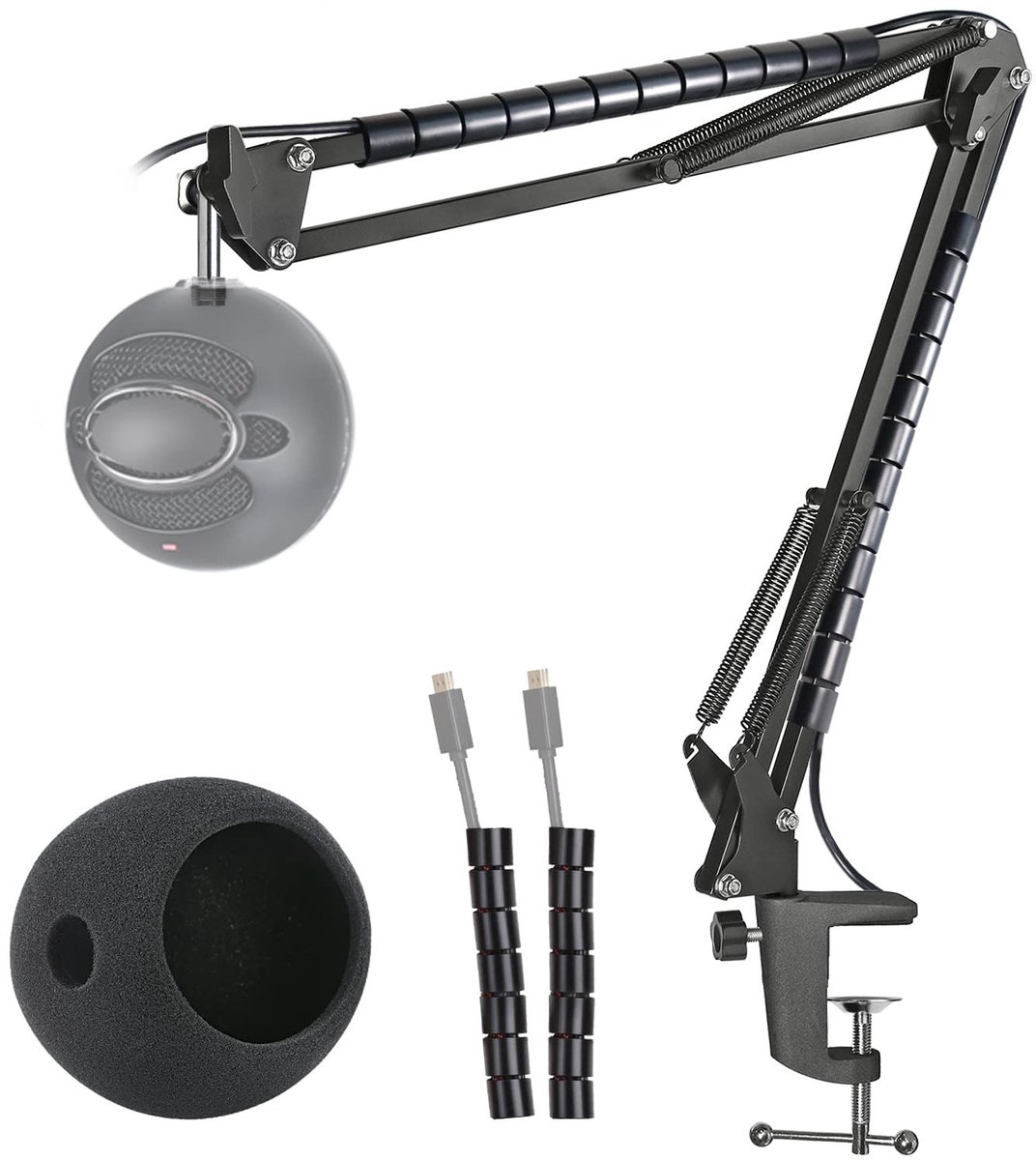 Solidchoice - Microfoonstandaard met Windscreen voor Blue Snowball