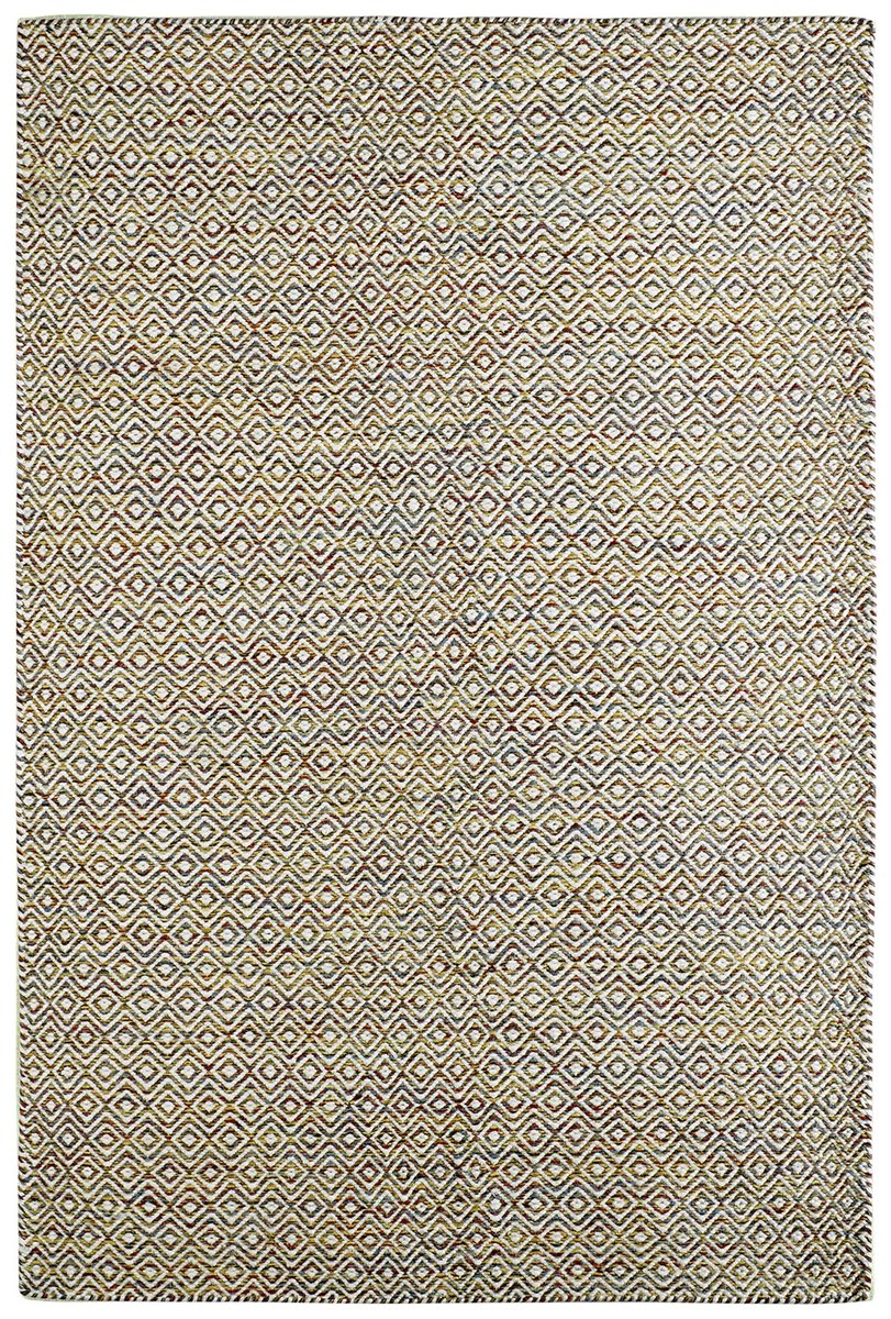 Padiro laagpolig vloerkleed 120 x 170 cm - meerkleurig - modern effen design - geschikt voor vloerverwarming - van wol