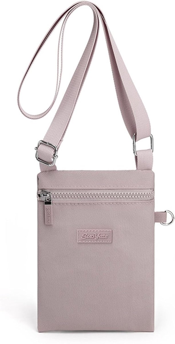 Dames crossbody telefoon tas - nylon mobiel telefoon portemonnee - mini schoudertas met lange verstelbare strap - ShopVlot