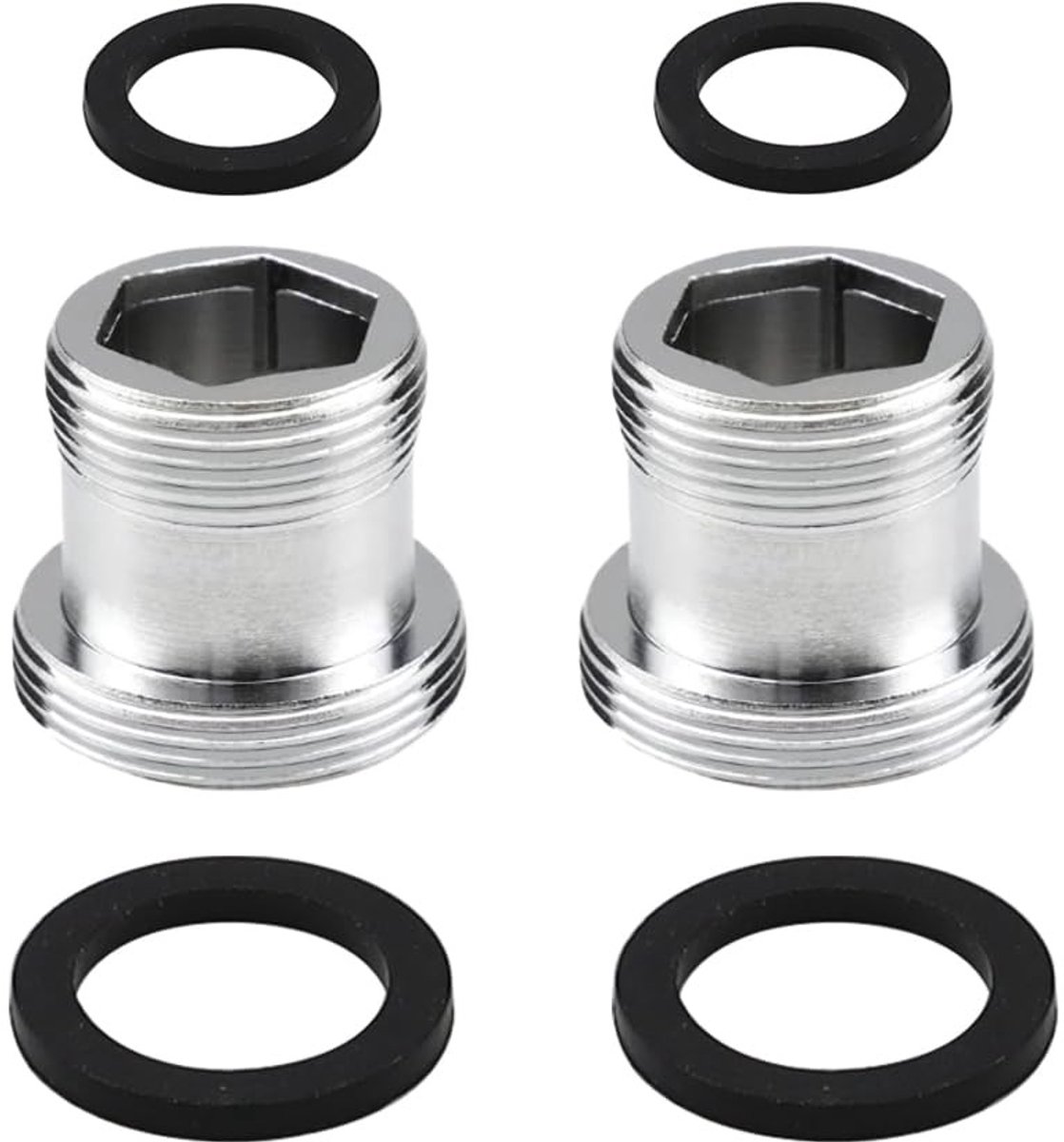 Solidchoice - Set van 2 Tapadapters met Rubber Seals