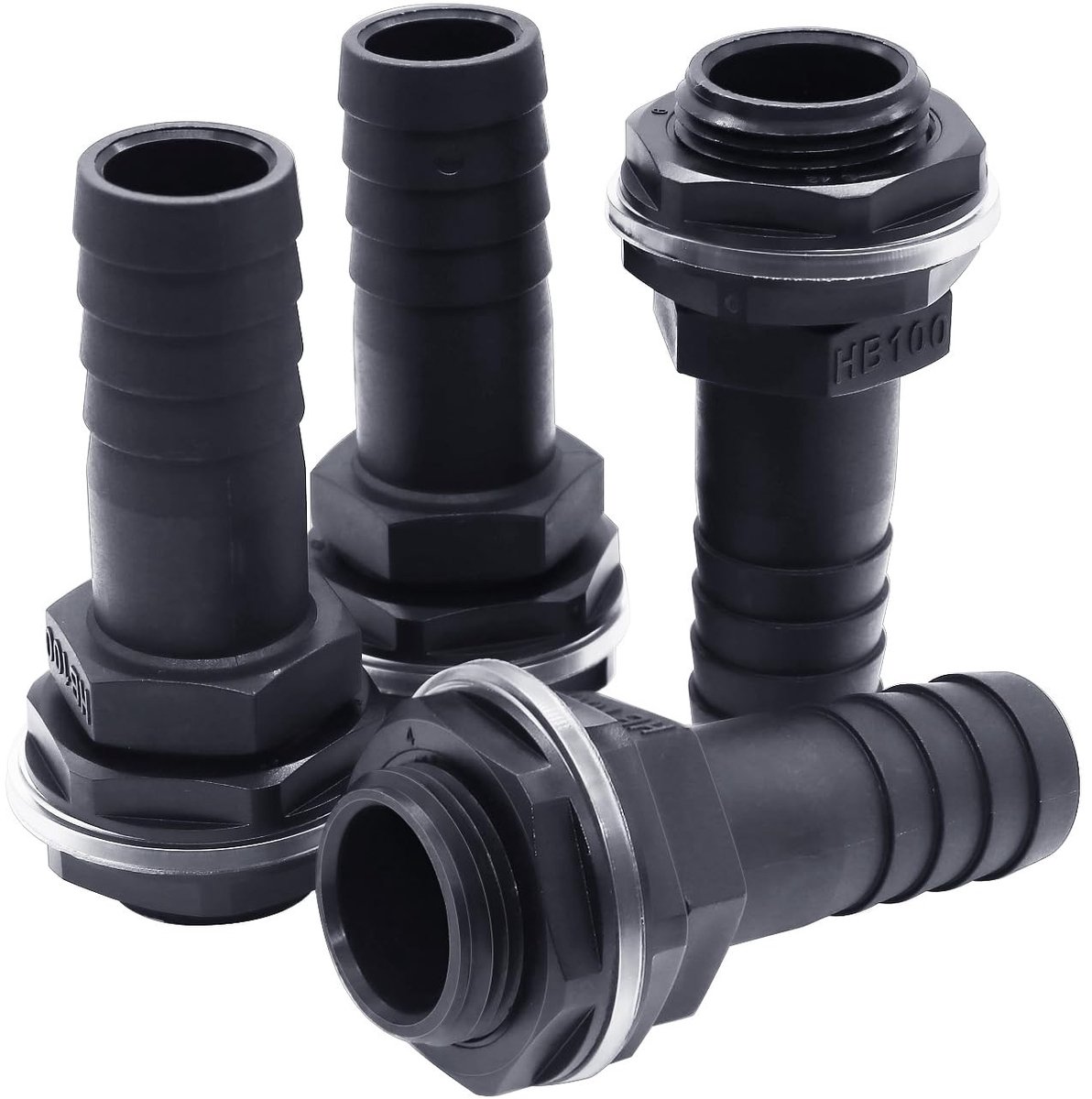 Solidchoice - Set van 4 Regenwatertank Verbindingen met 25mm Slangopening