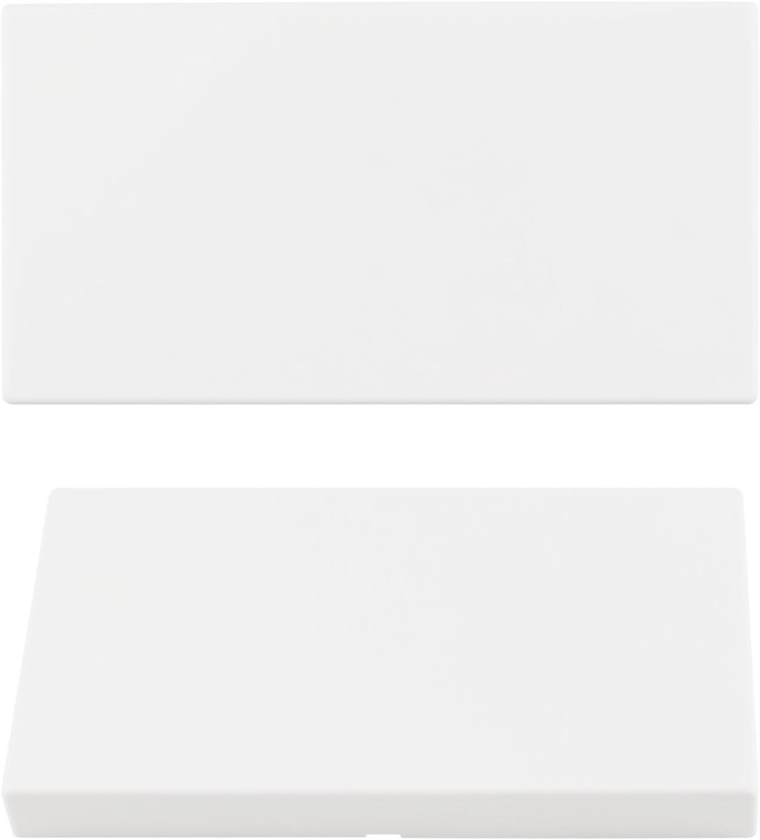 Socket cover plate 94 x 175 mm - blanco - screwless - moderne uitstraling voor ongebruikte stopcontacten - ShopVlot