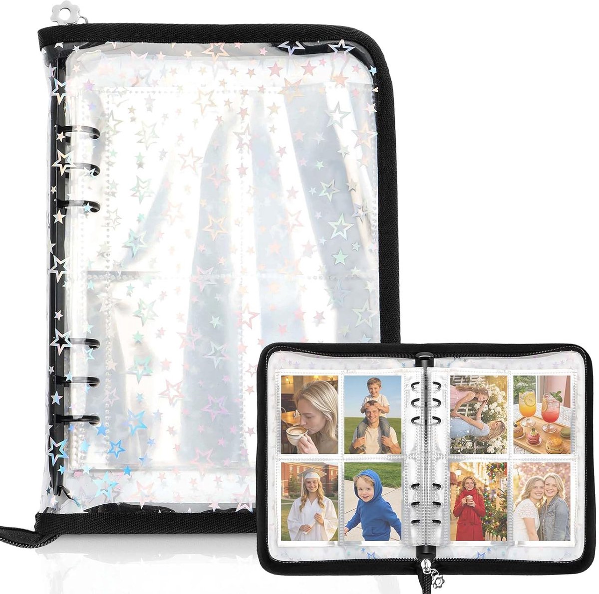 Photocard binder A5 - Kpop foto kaart album - 6-ring met rits - veilig bewaren van verzamelingen - ShopVlot