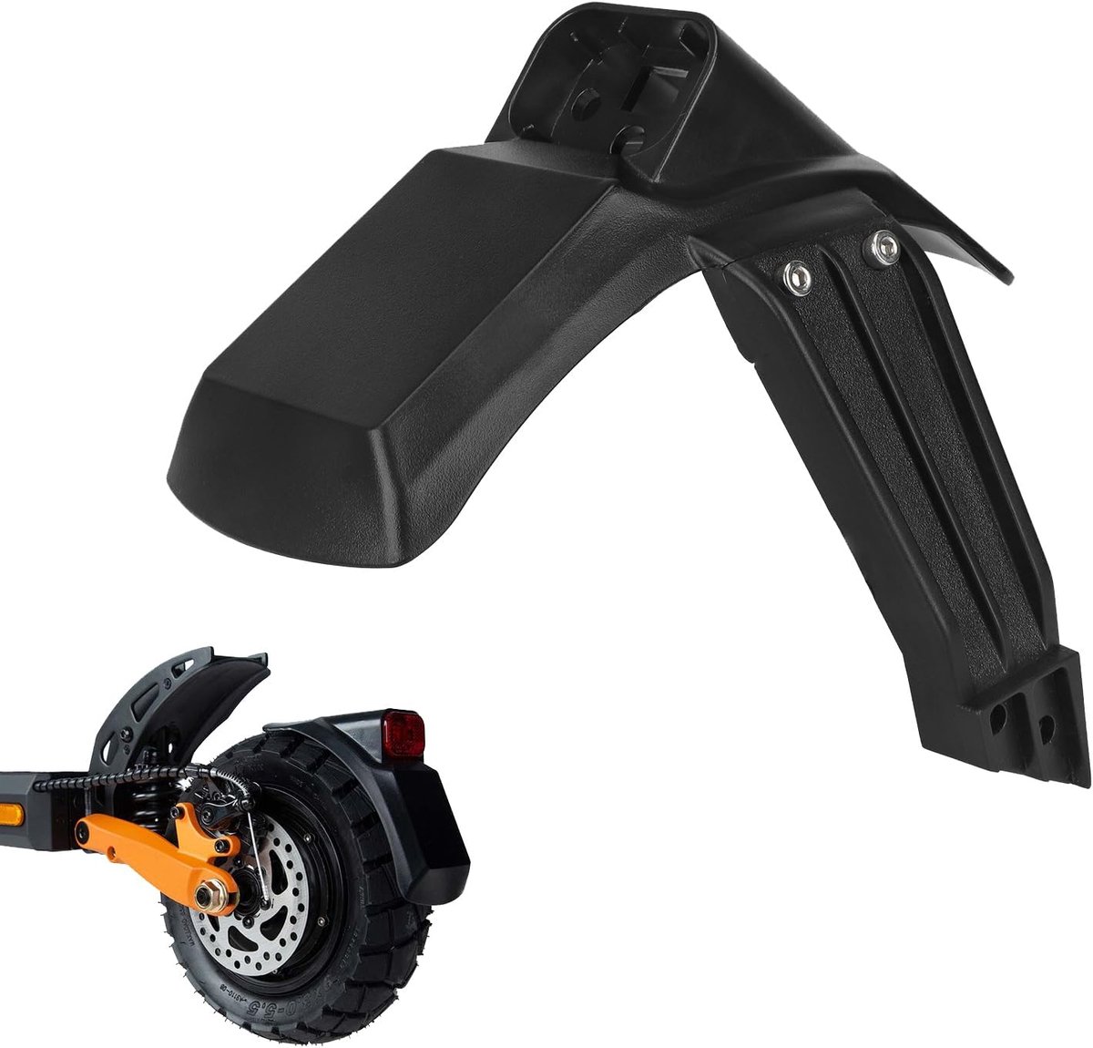 Achterspatbord voor elektrische scooter - hoogwaardig kunststof - vervangt spatbord en achterlicht - ShopVlot