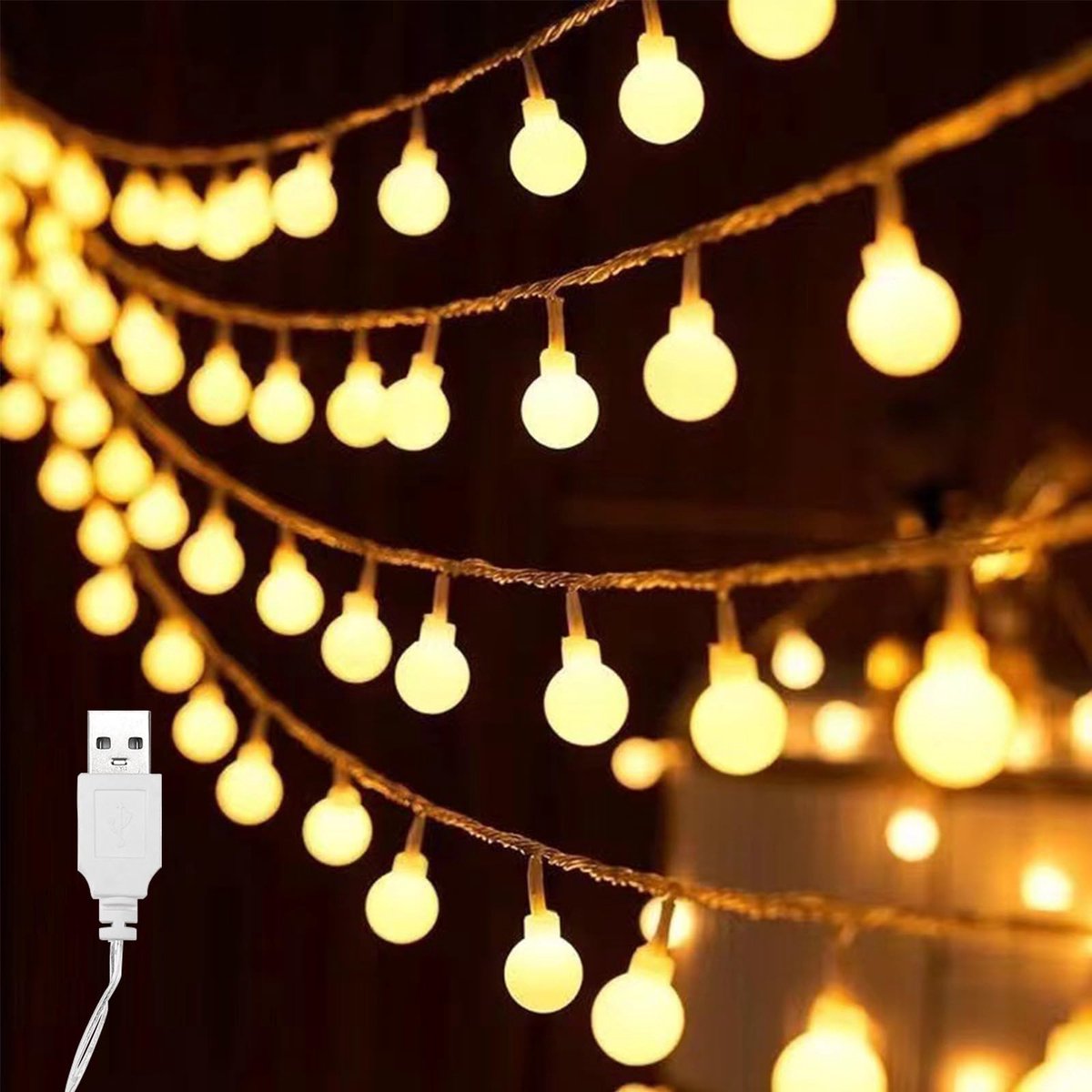 Solidchoice - USB Binnen Fairy Lights met 20 LED Bollen