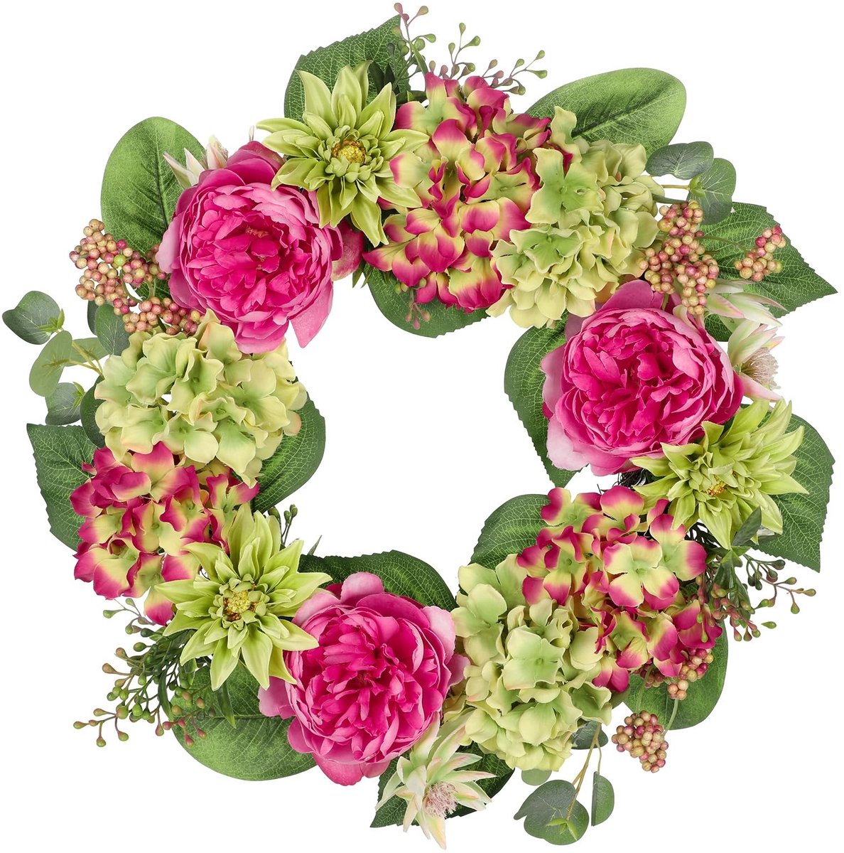 Solidchoice - Kunstbloemen Krans van 51cm voor Decoratie
