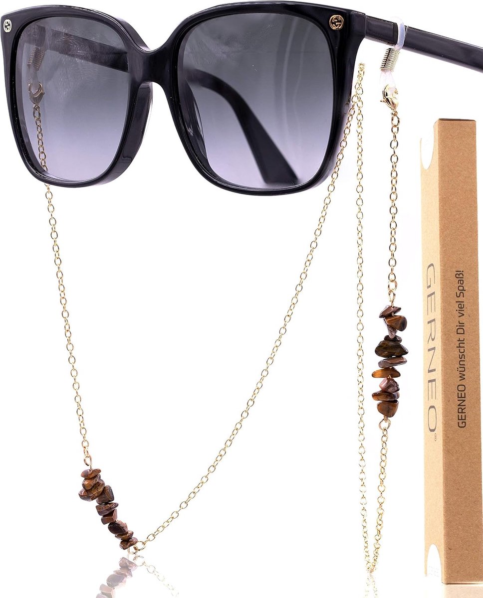 Brilketting - Premium - Echte stenen - Unisex voor leesbrillen & zonnebrillen - ShopVlot